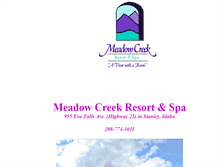 Tablet Screenshot of meadowcreekinn.com